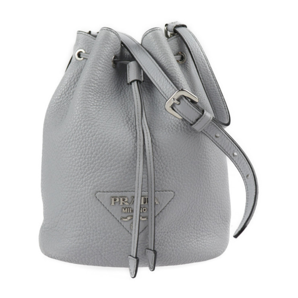 Prada Bucket Bag Gray Drawstring - image 1